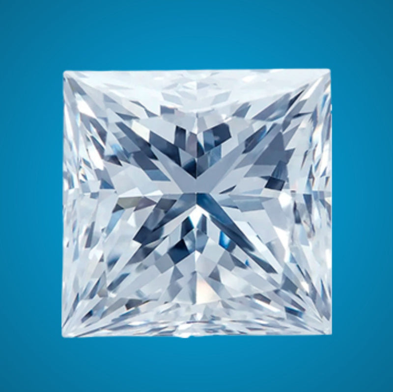 1 Ct. Square Shape Brilliant Cut "LAB BORN"  Genuine Diamond F-Color VS Clarity TN3002-100