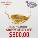 14k Solid Yellow Gold 1 Diamond .07tw Pendant TN-10811