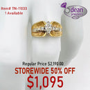 14k Solid Yellow Gold Marquise Natural Diamond with Side Diamonds Ring TN-11033