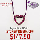 10k Solid Yellow Gold 18 Garnet Pendant TN-11289