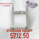 14k Solid White Gold Diamond Ring TN-11078