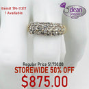 14k Solid Yellow Gold 24 Diamond Ring TN-11317