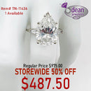 14k Solid White Gold C.Z. Ring TN-11436