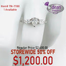 14k Solid White Gold Lab Diamond Ring TN-11180