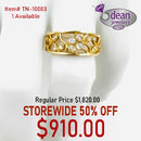 14 Solid Yellow Gold 16 Diamond Ring TN-10003