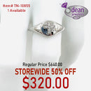 10k Solid White Gold Diamond Ring TN-10855