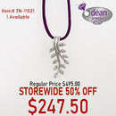 10k Solid White Gold 11 Diamond Pendant TN-11021