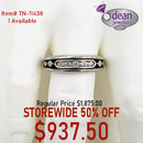 10k Solid White Gold 5 Natural Diamond Ring TN-11438