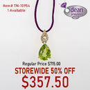 14k Solid Yellow Gold 1 Citrine/ Diamond TN-10945