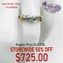 14k Solid Yellow Gold Diamond Ring TN-11367