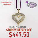 10k Solid Yellow Gold Diamond Pendant TN-11377