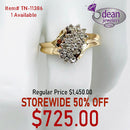 10k Solid Yellow Gold 19 Diamond Ring TN-11386