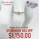 10k Solid Yellow Gold Diamond Ring TN-11255