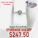 10k Solid White Gold Diamond Ring TN-10048