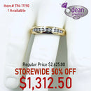 14k Solid Yellow Gold Diamond Ring TN-11190