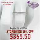 14k Solid White Gold 18 Diamond Ring TN-10158