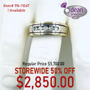 14k Solid Yellow Gold 6 Diamond Ring TN-11067