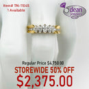 14k Solid Yellow Gold 11 Diamond Ring TN-11045