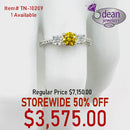 14k Solid White Diamond Ring TN-10209