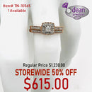 10k Solid Rose Gold Diamond (Set) Rings TN-10565