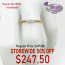 10k Solid Yellow Gold 3 Diamond Ring TN-10021