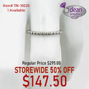 10K Solid White Gold Beaded Band TN-10020