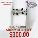 10k Solid White Gold Ruby Ring TN-10870