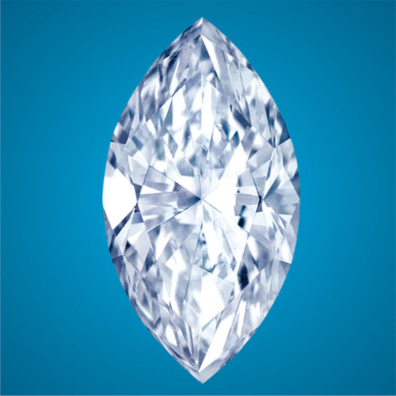 1/2 Ct. Marquise Shape Brilliant Cut "LAB BORN" Genuine Diamond F-Color VS Clarity TN3004-50