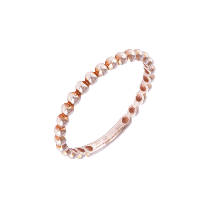 Solid 10K Rose Gold Ring TN10019