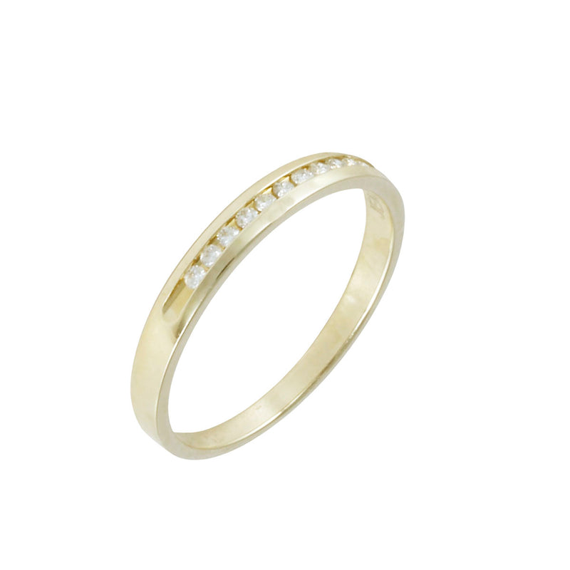Solid 10K Yellow Gold Fancy Diamond Ring TN10026