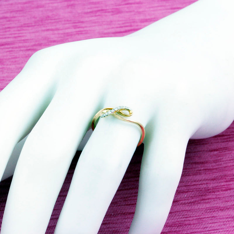 Solid 10K Yellow Gold Fancy Diamond Ring TN10033