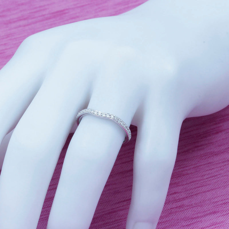 Solid 14K White Gold Fancy Diamond Ring TN10735