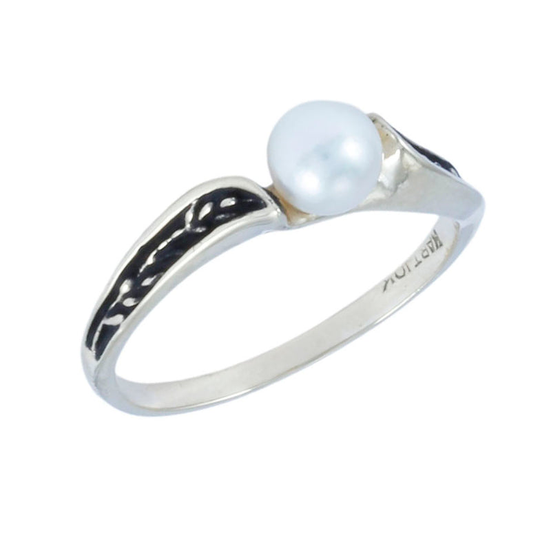 Solid 10K Yellow Gold Fancy Pearl Ring TN10816